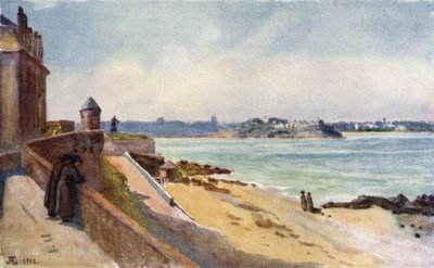 Do meu Windows, St Malo (cor litho) de J. Hardwicke Lewis