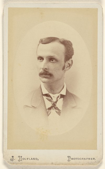 [Homem não identificado com bigode, impresso em estilo oval]. de J. Holyland