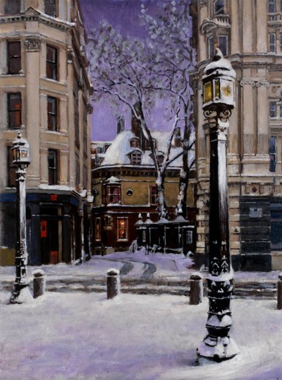 Dean Close London, 2000 (pintura a óleo) de J Hugh L Beattie
