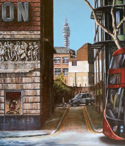 Odian contra Correios, 2015 (óleo sobre tela) de J Hugh L Beattie