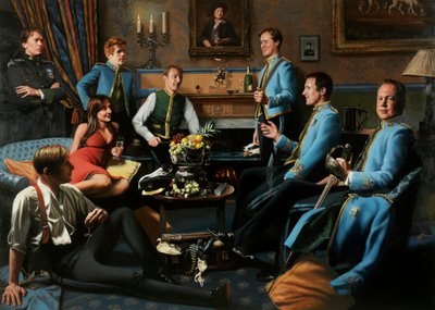 Retrato de uma confusão, 2000-2010 (óleo sobre tela) de J Hugh L Beattie