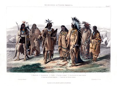 Aborígines da América do Norte, 1873 de J. J. Crew