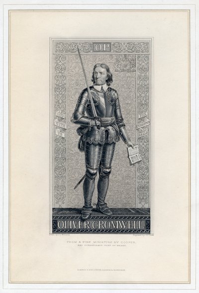 Oliver Cromwell 1599-1658, século XIX. de J. J. Crew