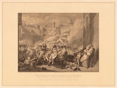 A morte do major Peirson em St. Heliers, 1781 1878 de J. J. Crew