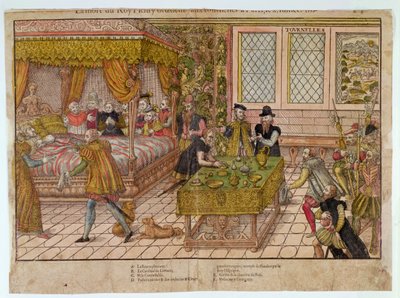 A morte de Henri II (1519-59) 10 de julho de 1559 de J. J. and Tortorel, J. Perrissin