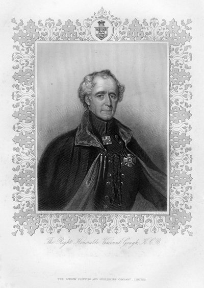 O visconde honorável direito Gough, século XIX. de J. Jackson