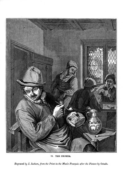 O fumante, c1630-1680 1843. de J. Jackson