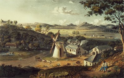 Vista do som velho do norte, Antígua de “vistas nas Índias Ocidentais”, bar. por T. und G. Underwood, 1827 de J. Johnson