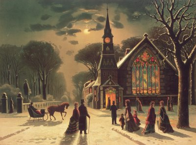 Véspera de Natal, pub. por J. Hoover e filho, 1878 de J. Latham