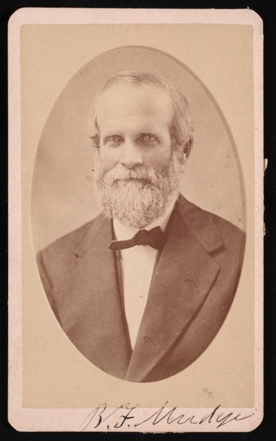 Retrato de Benjamin Franklin Mudge 1817-1879, julho de 1873. de J Lee Knight
