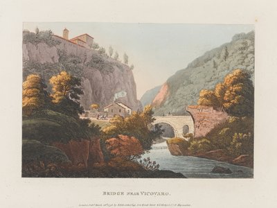 Ponte perto de Vicovaro de J. Merigot