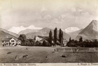 Pension Liten, Thun, Suíça, 1885. de J Moegle