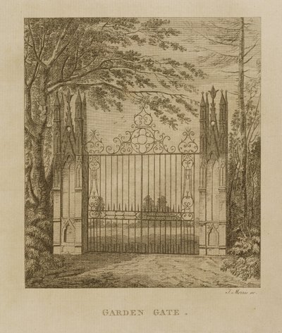 Portão de jardim em Strawberry Hill de J. Morris
