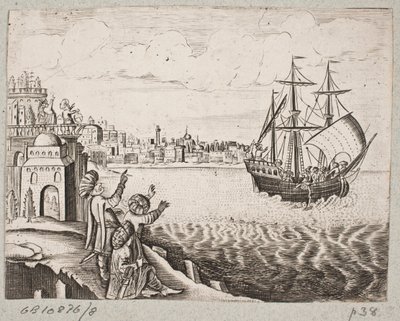 Ilustração de Adam Olearius, “Persian Rosenthal por um poeta engenhoso Schich Saadi […]”, Schleswig 1660 de J. Muller