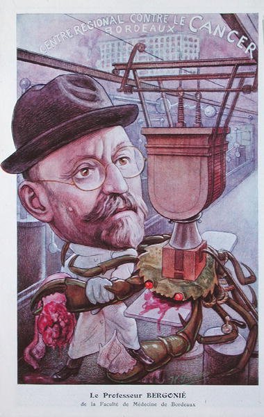 Professor Jean-Alban Bergonie (1857-1925) da Faculdade de Medicina de Bordeaux, de "Chanteclair". de J P. Frantz