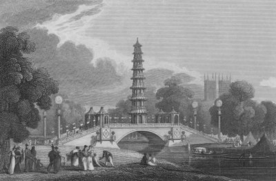 Pagoda e ponte chinesa, em St James