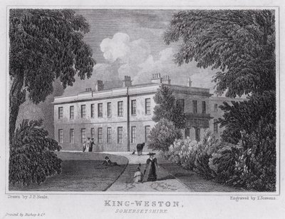 King-Weston, Somersetshire (gravura) de John Preston Neale