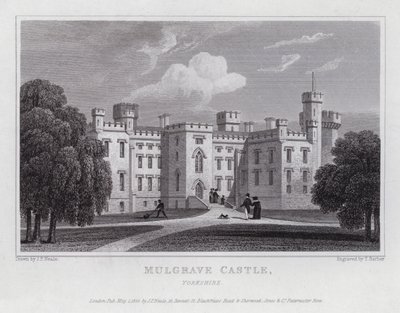 Mulgrave Castle, Yorkshire (gravura) de John Preston Neale