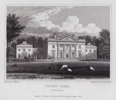 Newby Park, Yorkshire (gravura) de John Preston Neale