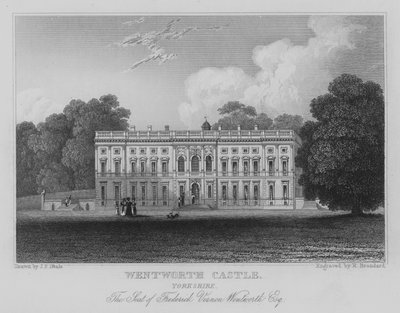 Wentworth Castle, Yorkshire, The Seat of Frederick Vernon Wentworth, Esquire (gravura) de John Preston Neale