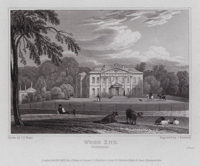Wood End, Yorkshire (gravura) de John Preston Neale