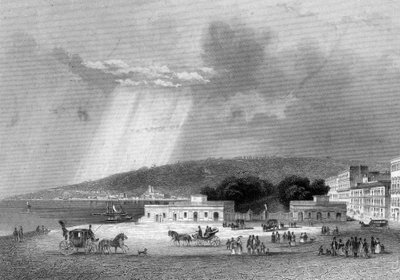 Villa Reale, Nápoles, Itália, século XIX de J. Poppel