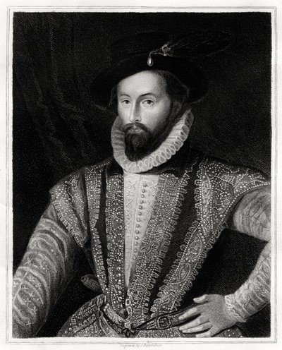 Sir Walter Raleigh, 1860 de J. Posselwhite