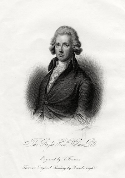 William Pitt, o Jovem, estadista britânico, século XIX de J. Posselwhite
