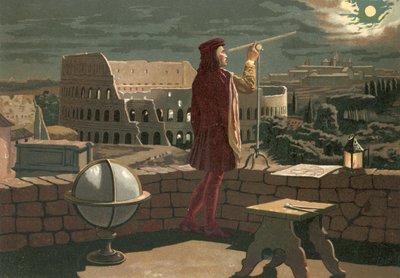Copérnico observando em Roma um eclipse da lua de J. Presno