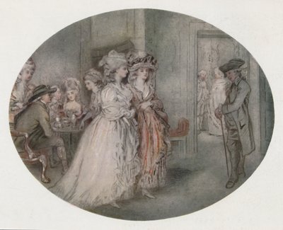 O passeio na casa Carlisle, 1780, 1920 de J. R. Smith
