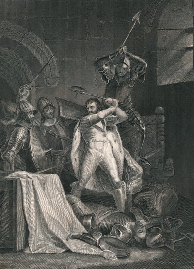 Morte de Richard II., 1400, meados do século XIX. de J. Rogers