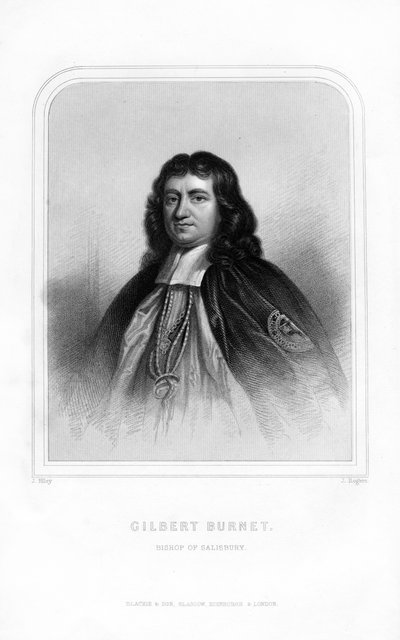 Gilbert Burnet, teólogo e historiador escocês, 1870 de J. Rogers