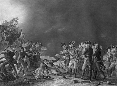 A triagem feita pela guarnição de Gibraltar, 27 de novembro de 1781 c1857. de J. Rogers