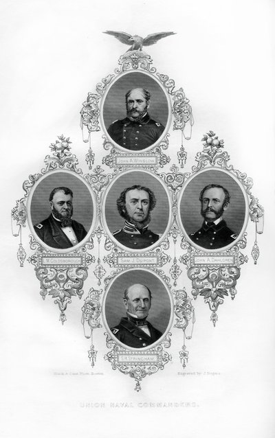 Almirantes Winslow da guerra civil da união, Goldsborough, Du Pont, Dahlgren e Stringham, 1862-1867. de J. Rogers