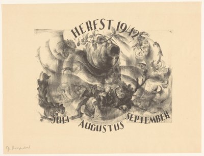 Calendário de Outono de 1942 de J. Roozendaal