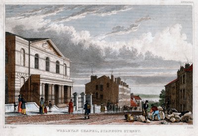 Capela Wesleyana, Stanhope Street, Londres, 1830. de J. Smith