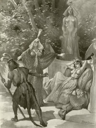 A Flauta Mágica, Ato II cena vii (gravura) de J. Steeple Davis
