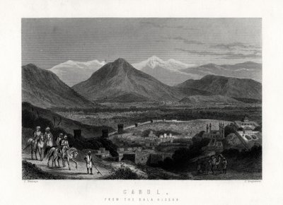 Cabul, do Bala Hissar, 1883 de J. Stephenson