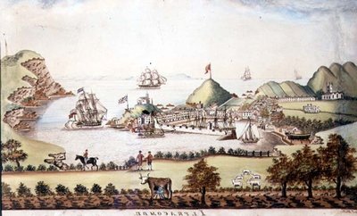Vista de Ilfracombe, Devon, 1842 (caneta e wc) (par de 72970) de J Walters