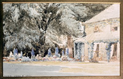 A casa de Darwin, "Down House, Kent" de J. Wedgwood