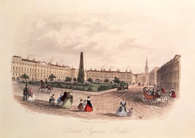 Praça da Rainha, Banheira, gravada por J. Shury, c.1840 de J. after Appleby