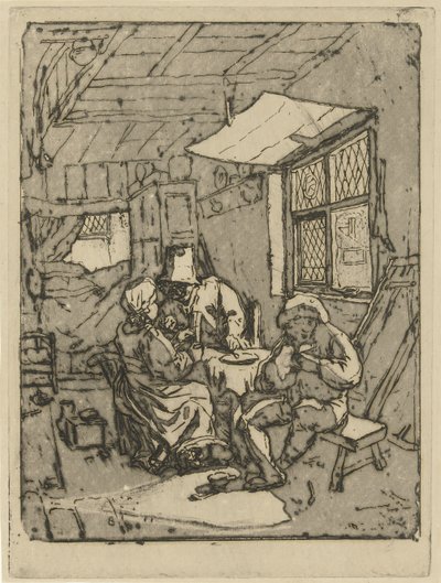 Interior da quinta (segunda versão) de Jabes Heenck