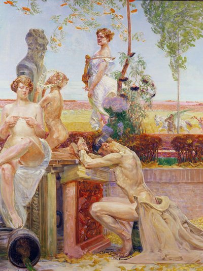 Figuras alegóricas, 1913 de Jacek Malczewski