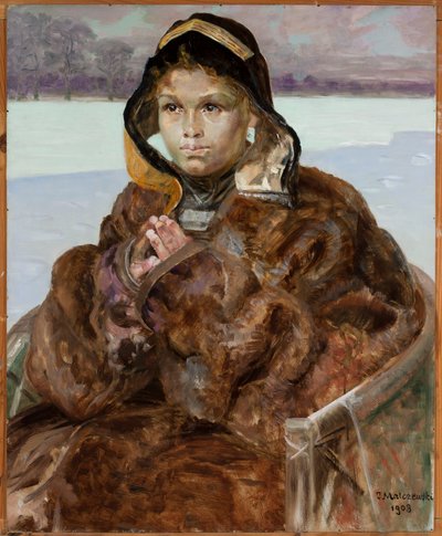 A menina a rezar de Jacek Malczewski