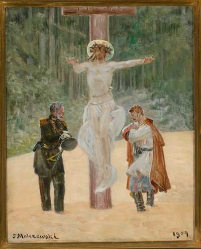 A Reconciliação (Cena simbólica da Revolta de 1863) de Jacek Malczewski