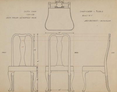 Desenho para cadeira de Jack Bochner