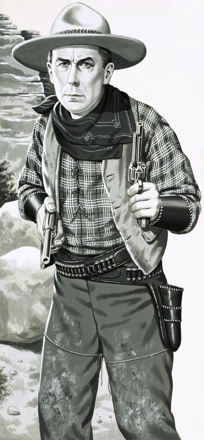 William S. Hart. Ator cowboy do cinema mudo de Jack Keay