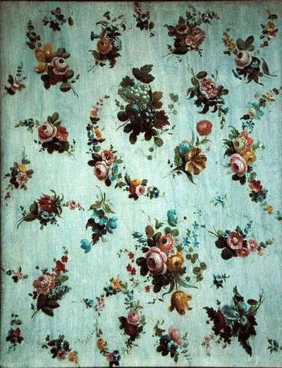 Decoração de Flores e Uvas (óleo sobre tela) de Jacob Ber