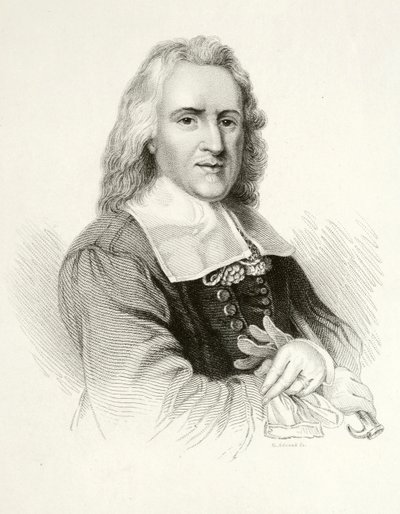 Isaak Walton, autor inglês (gravura) de Jacob (after) Huysmans