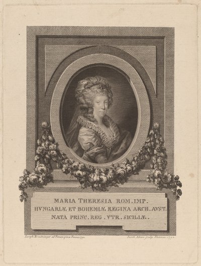 Marie-Thérèse, Santa Imperatriz Romana, 1792. de Jacob Adam